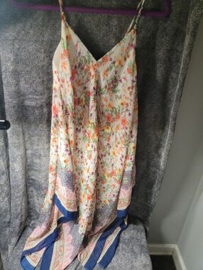 beautiful floral hankerchief dress